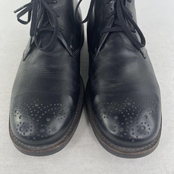 Wolky Men\'s Black Leather Walking Boot US 9.5 Lace-Up Dress Chukka Boots main image 12